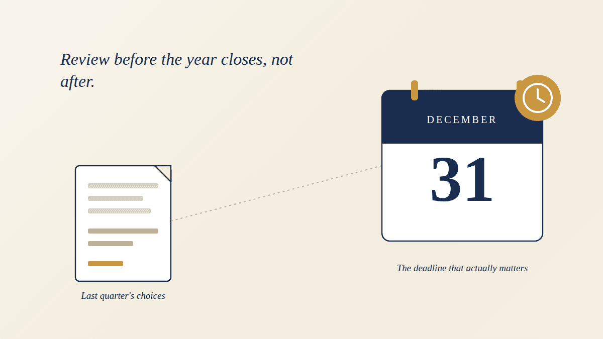 Why a Year-End Tax Review Beats Waiting Until April