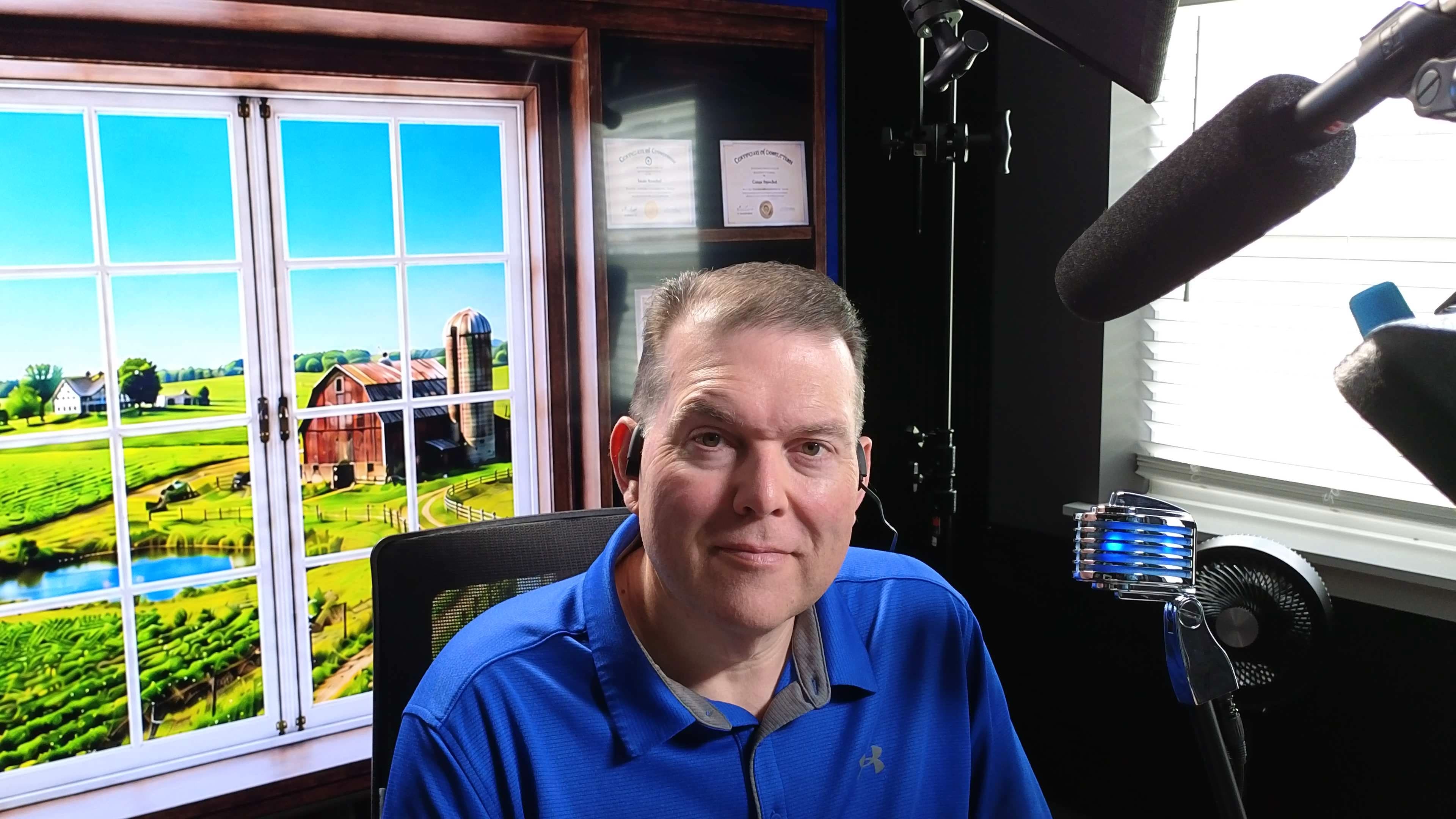 Ralph Estep Jr. in the studio